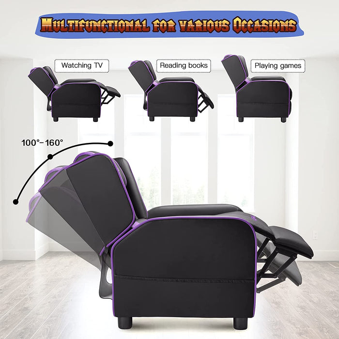 Kids Gaming Recliner Chair Pu Leather - Relaxing Recliners