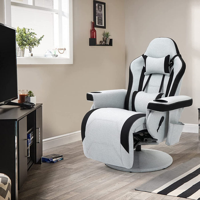 Comfortable Massage Gaming Chair with Swivel - Relaxing Recliners