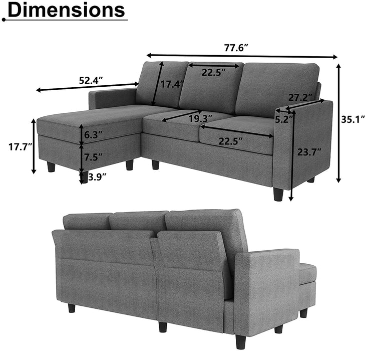 Reversible Sectional Sofa - Relaxing Recliners