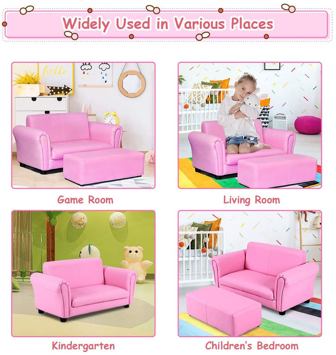 Kids Sofa with Ottoman - Relaxing Recliners