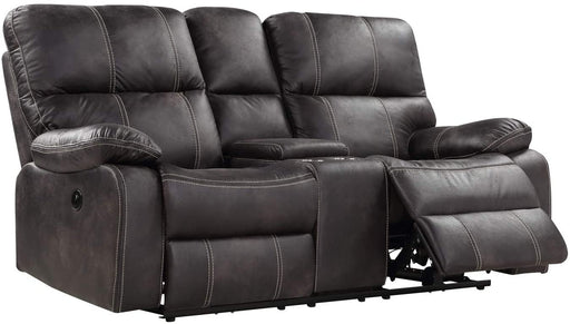 Dark Graphite Power Loveseat Recliners with Storage - Relaxing Recliners