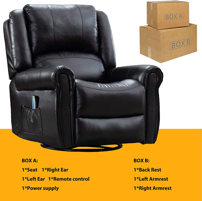 Heat Ergonomic Rocker Recliner Lounge Chair - Relaxing Recliners