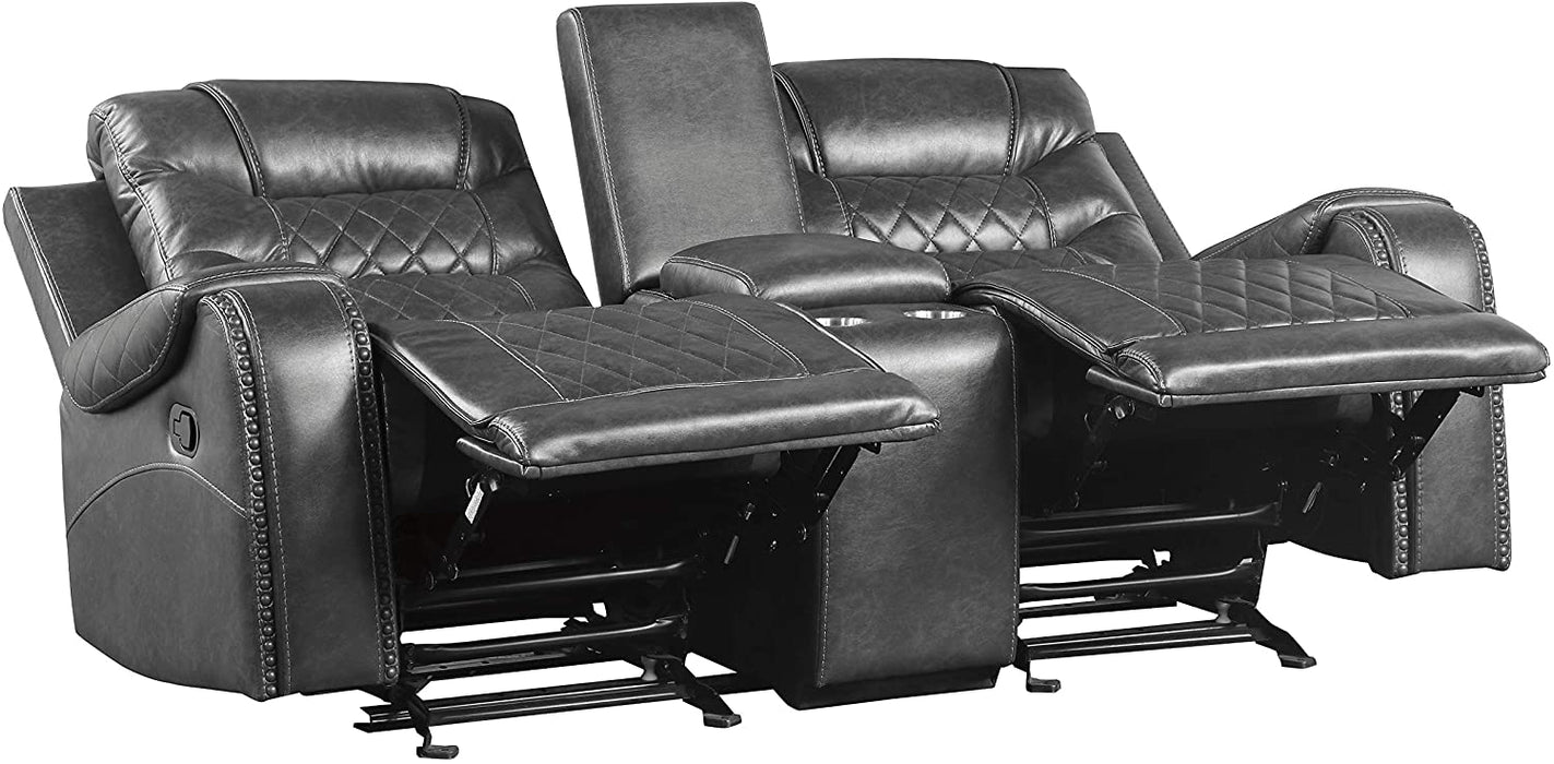 Lexicon Power Love Seat Recliner w/ Console - Relaxing Recliners