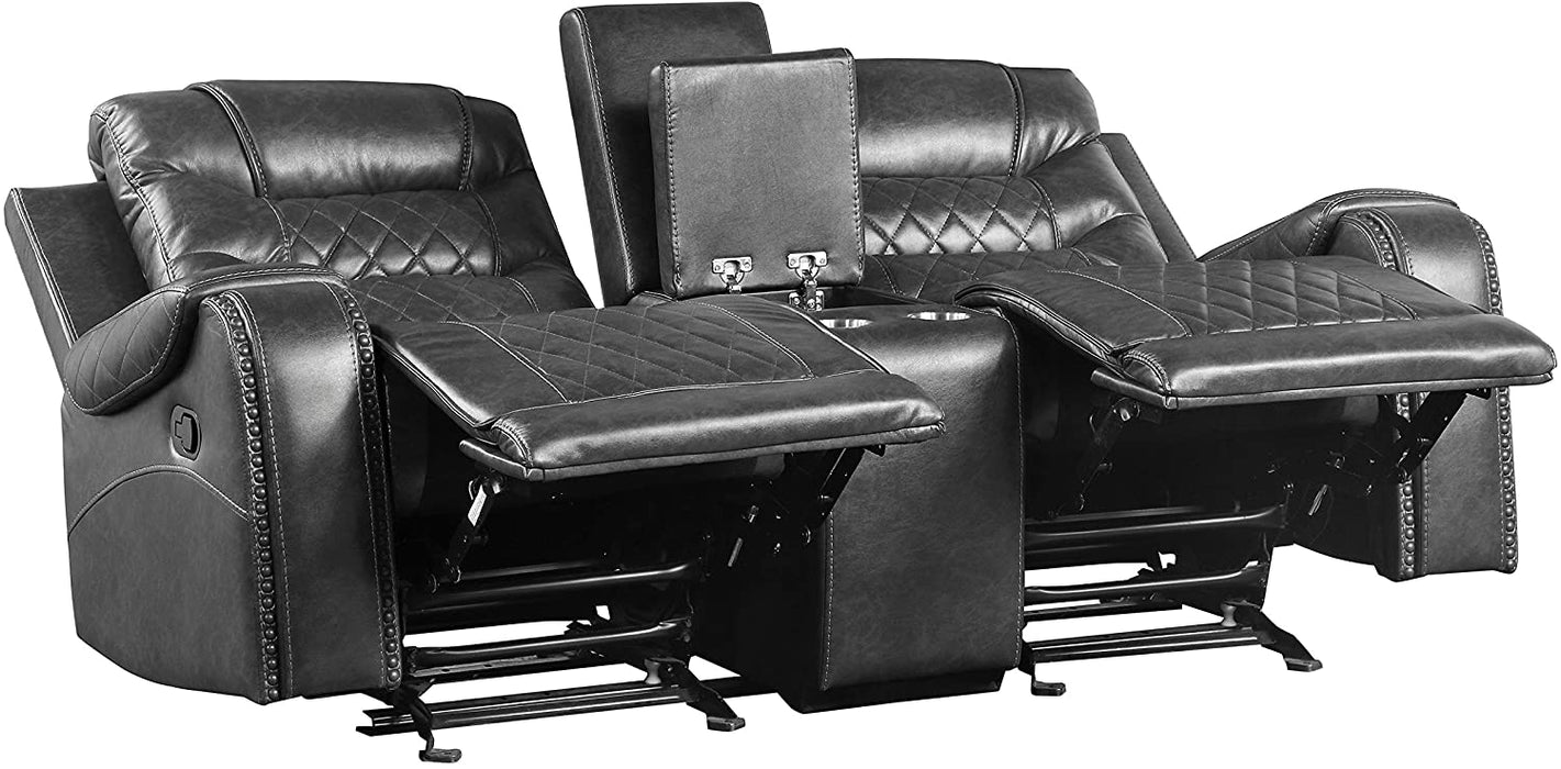 Lexicon Power Love Seat Recliner w/ Console - Relaxing Recliners