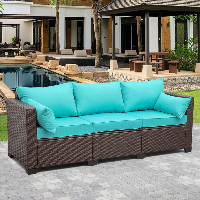 Patio Wicker Couch - Relaxing Recliners