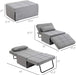 4 in 1 Convertible Lounge Chair Bed - Relaxing Recliners