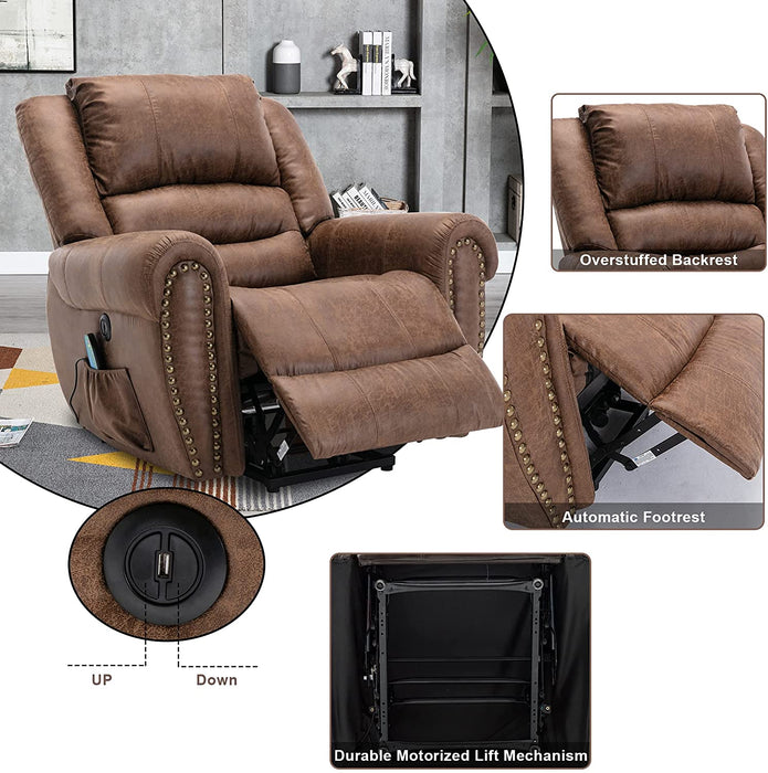 Electric Power Lift Recliner Chairs with Heat - Relaxing Recliners