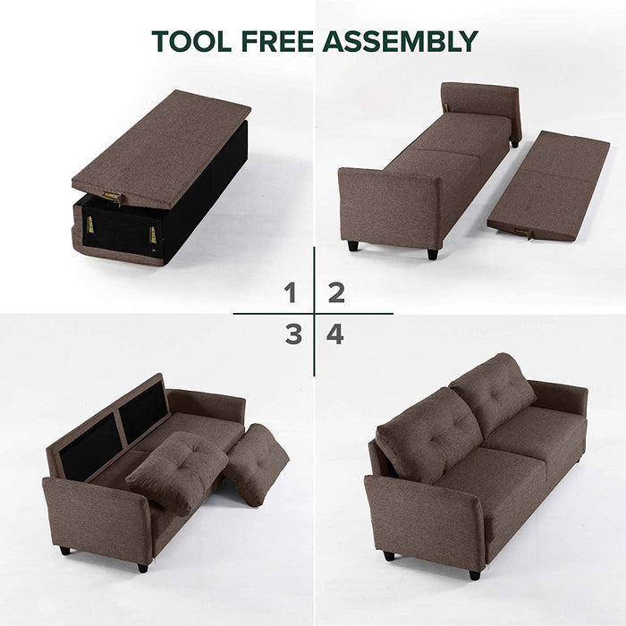 Loveseat Sofa Tool-Free Assembly - Relaxing Recliners