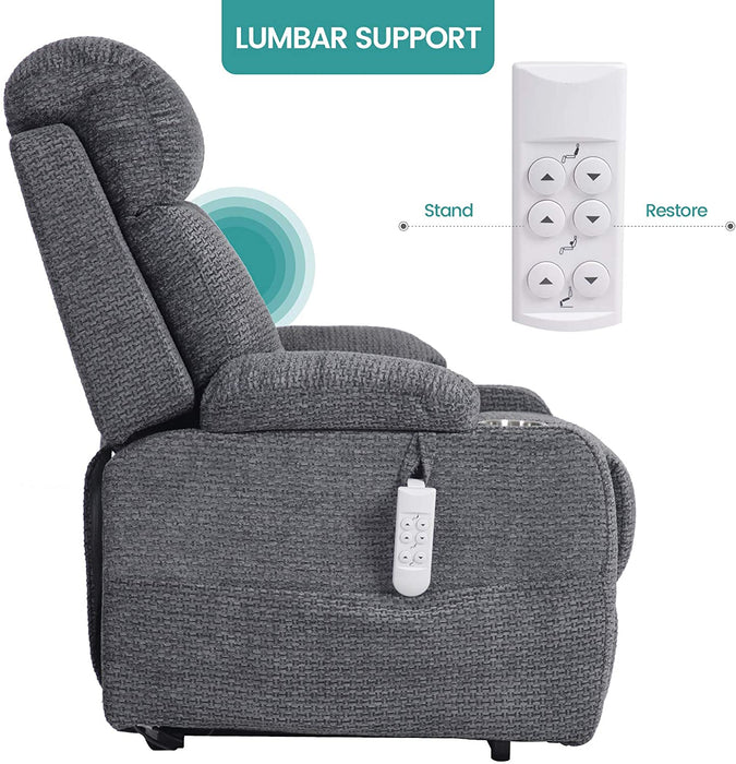 Three Motor Lift Recliner for Elderly With Lumbar Support - Relaxing Recliners