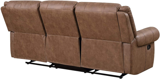 Brown 87" Sofa With Dual Recliners - Relaxing Recliners