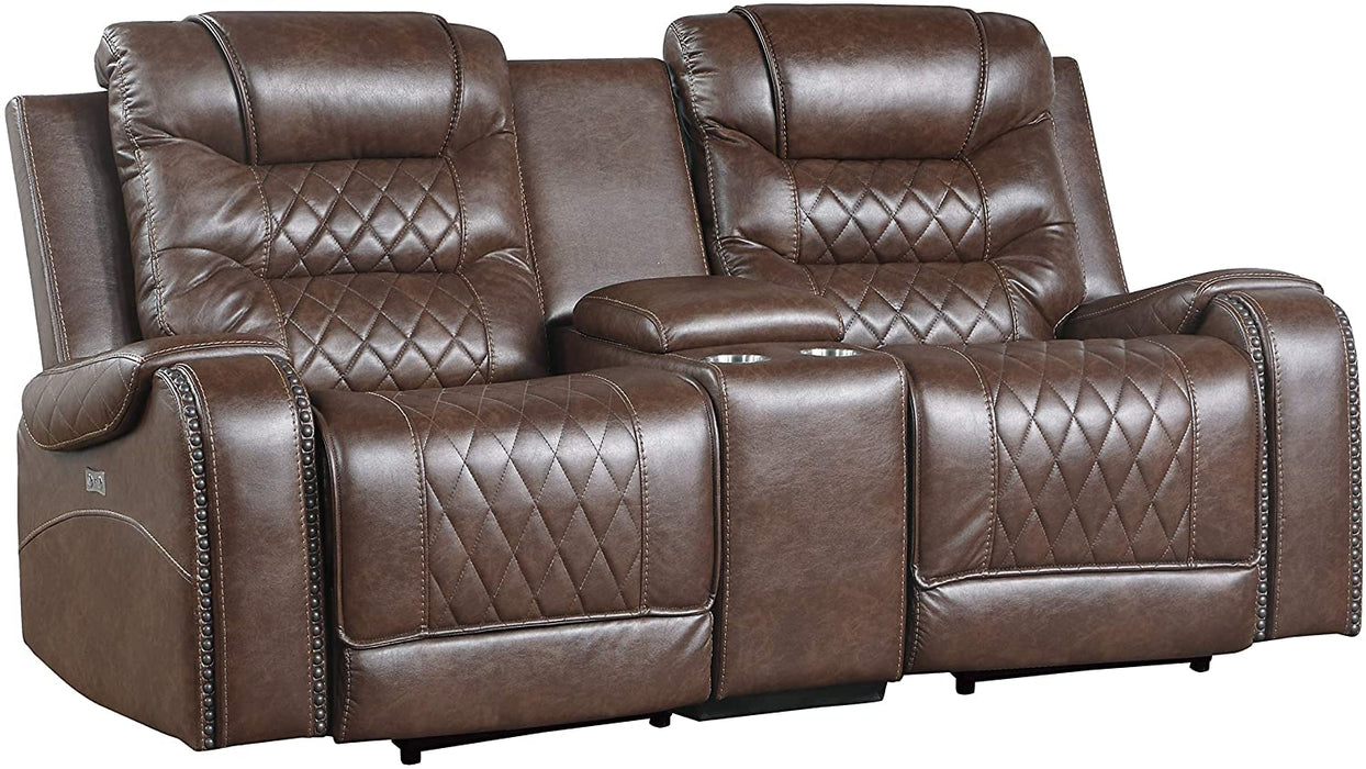 Lexicon Power Love Seat Recliner w/ Console - Relaxing Recliners