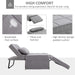 4 in 1 Convertible Lounge Chair Bed - Relaxing Recliners