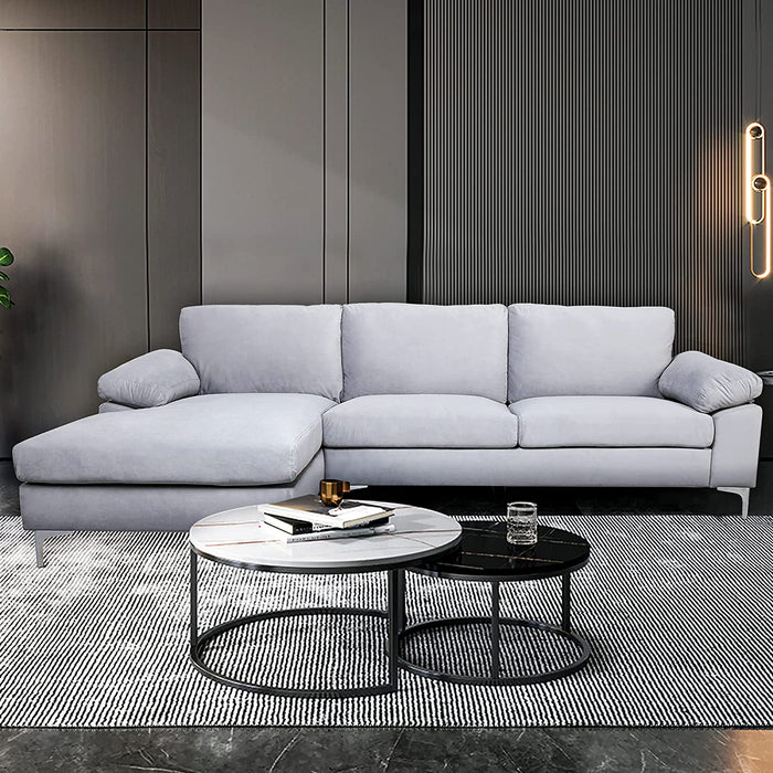 Modern Large Velvet Sectional Extra Wide - Relaxing Recliners