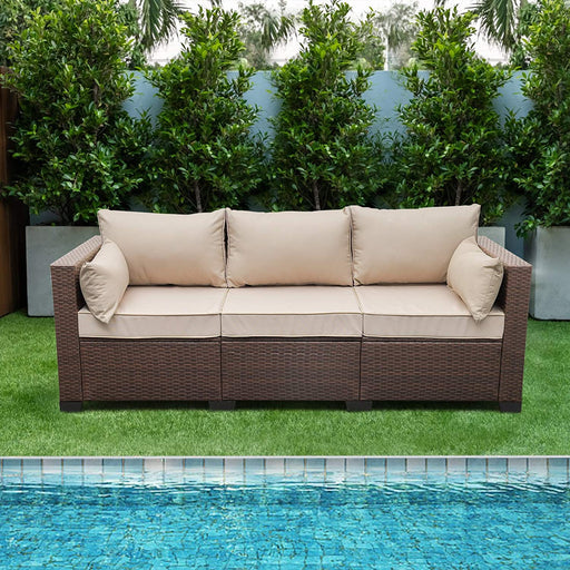 Patio Wicker Couch - Relaxing Recliners