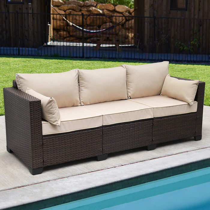 Patio Wicker Couch - Relaxing Recliners