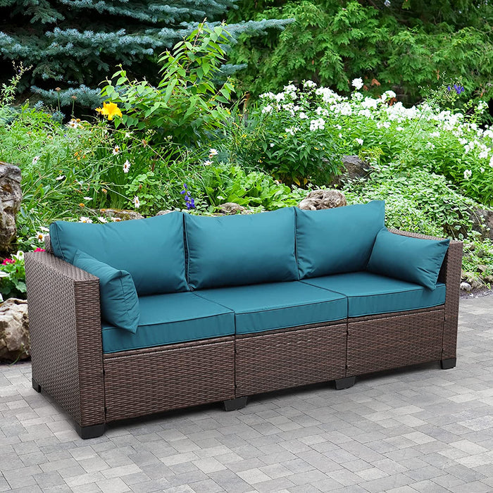 Patio Wicker Couch - Relaxing Recliners