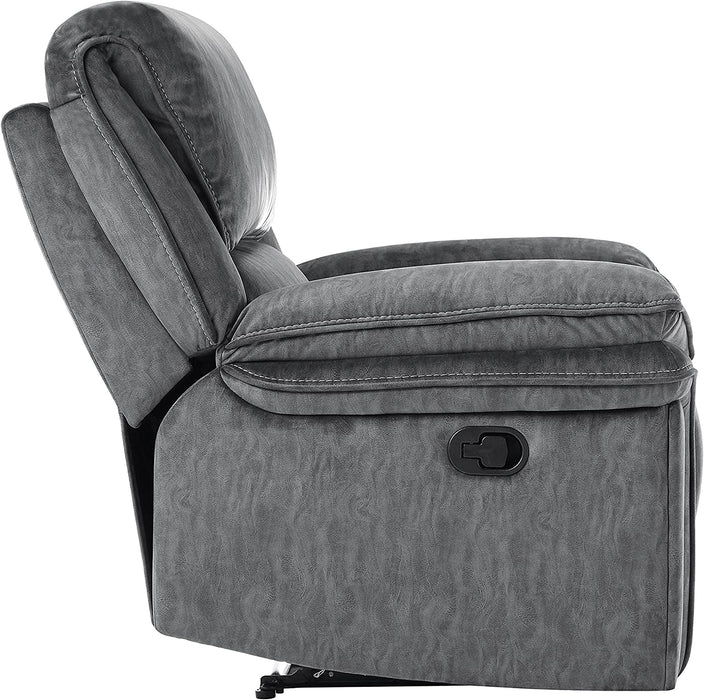 Double Reclining Loveseat, Gray - Relaxing Recliners