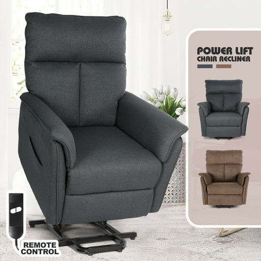 Electric Power Lift Recliner Chair Ergonomic Sofa With Remote Control - Relaxing Recliners