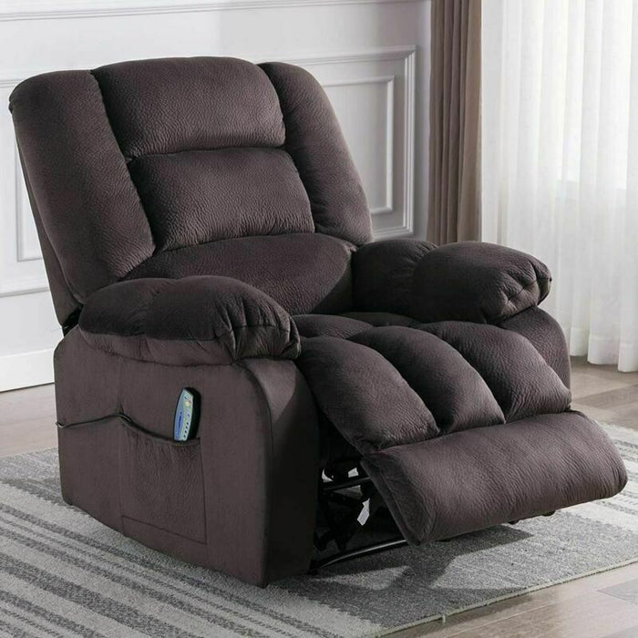 Microfiber Massage Recliner Chair With Heat & Vibration Control - Relaxing Recliners