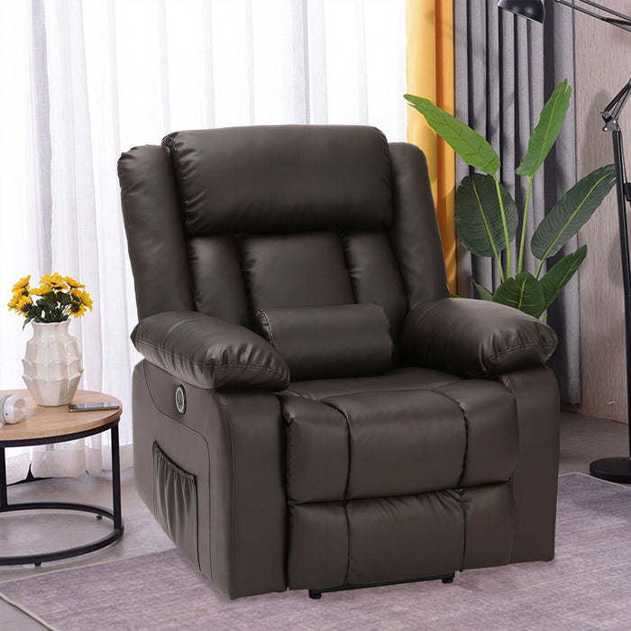 Electric Powered 8 Point Massage Lift Recliner - Relaxing Recliners