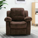 Overstuffed Velvet Manual Recliner Chair - Relaxing Recliners