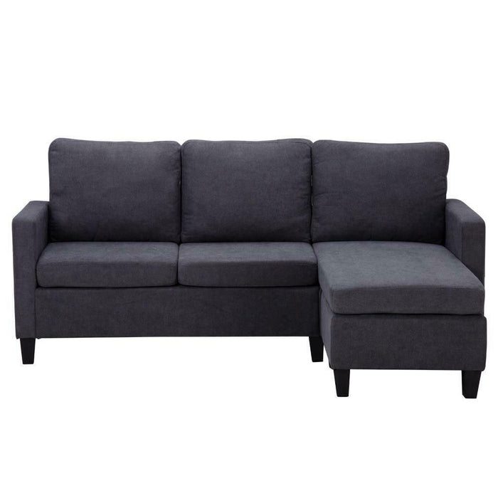 Convertible Couch Sectional Sofa, Gray - Relaxing Recliners