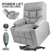 Cloth Electric Power Lift Recline Massage Chair - Relaxing Recliners