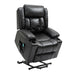 Leather Tri-Motor Infinite Reclining Lift Chair with Massage - Relaxing Recliners