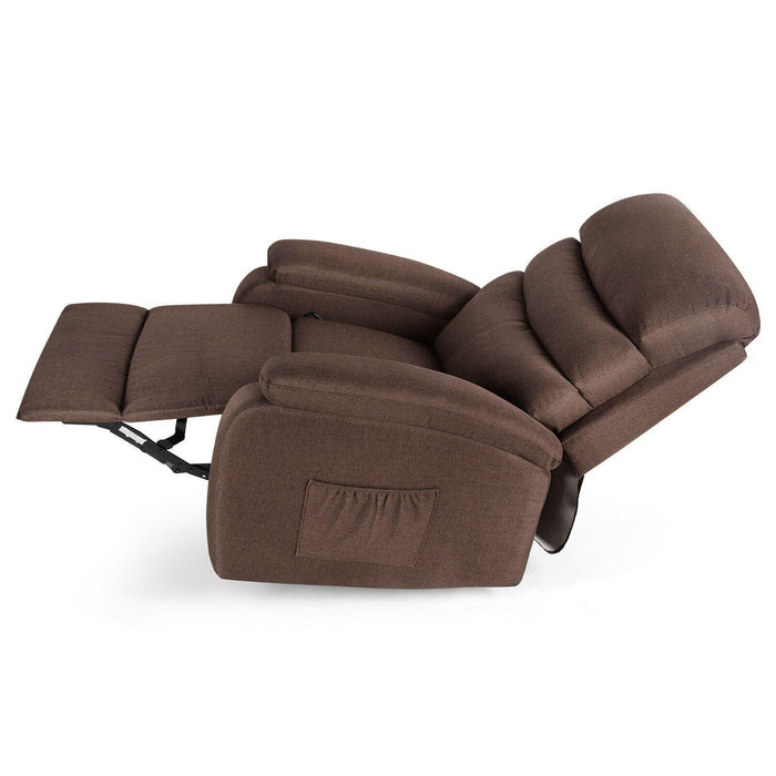 Extra Wide Massage Recliner Chair Heat Vibrate Lounge Sofa 360° w/Remote Control - Relaxing Recliners