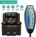 Power Lift Leather Recliner Chair With Massage and Heat, USB Ports - Relaxing Recliners