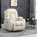 Overstuffed Pu Leather Massage Recliner - Relaxing Recliners