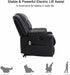 Black Power Lift Recliner Massage Chair With Heat For Seniors - Relaxing Recliners