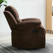 Overstuffed Velvet Manual Recliner Chair - Relaxing Recliners