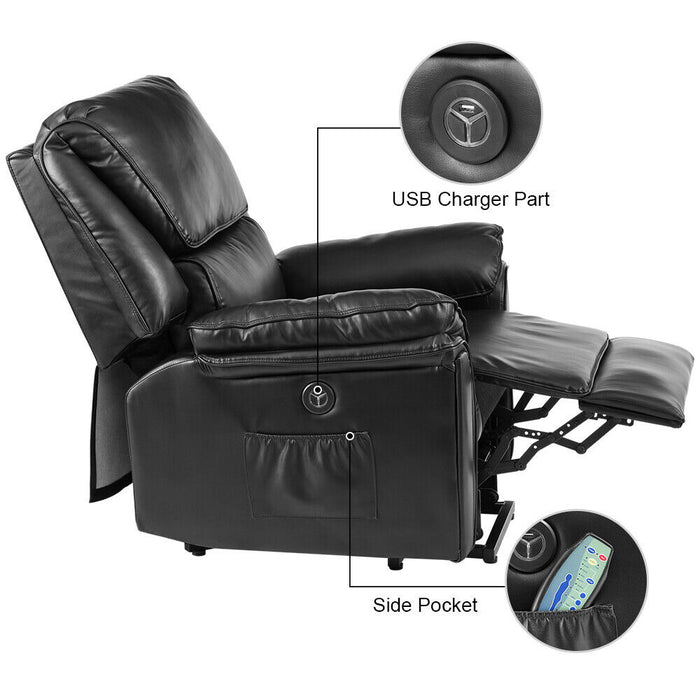 Power Lift Chair Massage Recliner with Heat - Relaxing Recliners