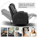 Swivel Massage Recliner With Heat - Relaxing Recliners