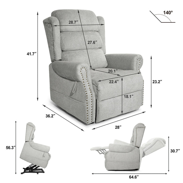 Electric Power Lift Massage Recliner Chair With Heat - Relaxing Recliners