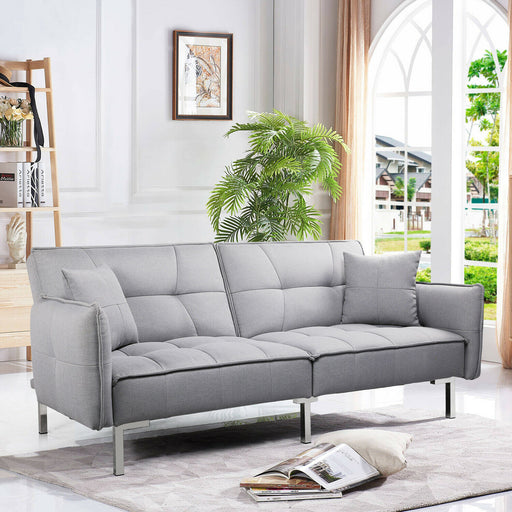 Fabric Convertible Futon Bed - Relaxing Recliners