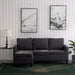 Convertible Couch Sectional Sofa, Gray - Relaxing Recliners