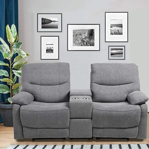 Modern Fabric Loveseat Recliner - Relaxing Recliners