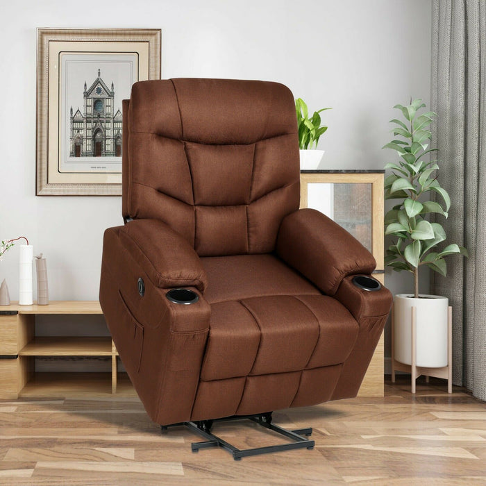 Electric Heat and Massage Power Lift Recliner Chair for Elderly - Relaxing Recliners