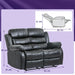 Love Seat Sofa Leather Loveseat Recliner - Relaxing Recliners