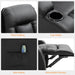 Overstuffed Pu Leather Massage Recliner - Relaxing Recliners